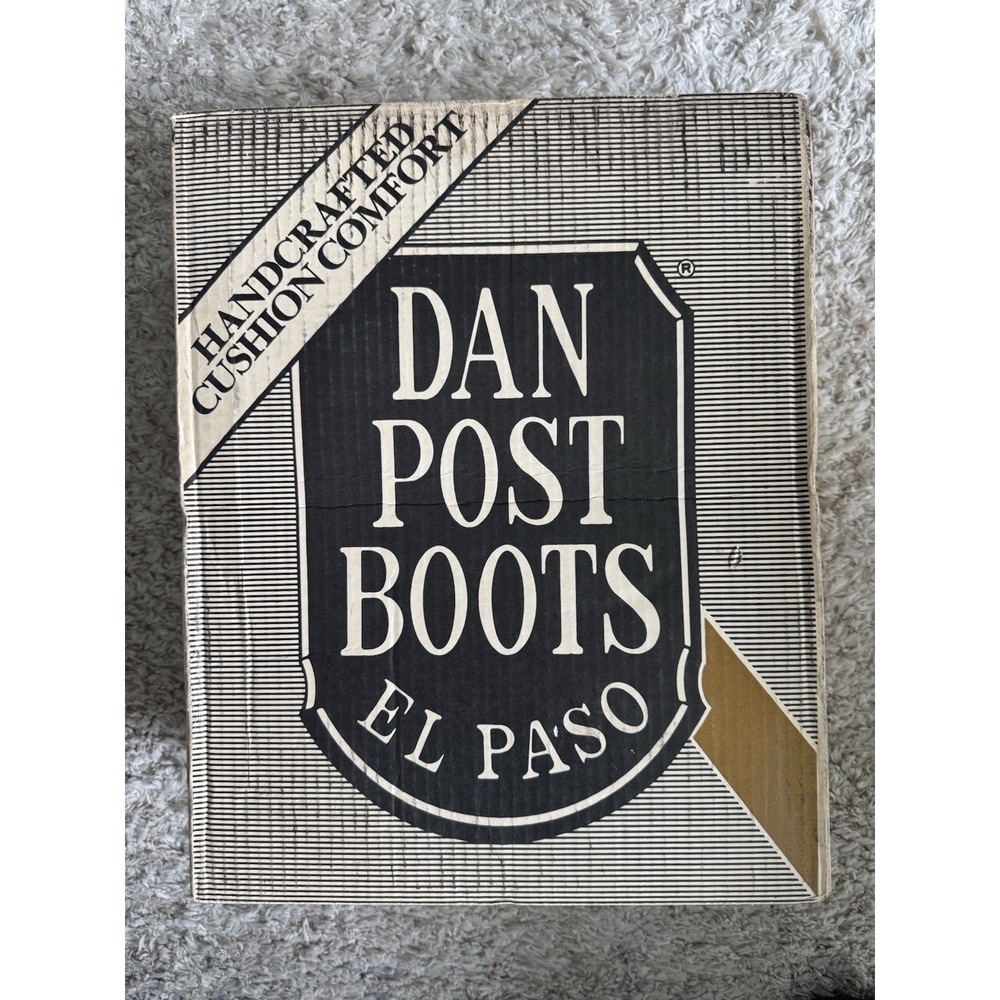 Dan Post El Paso Marlboro Western Leather Cowboy Boots Style P2551 Men's 10 1/2